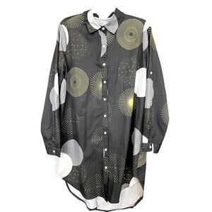Women's Whimsical Button Down Dress Size Large